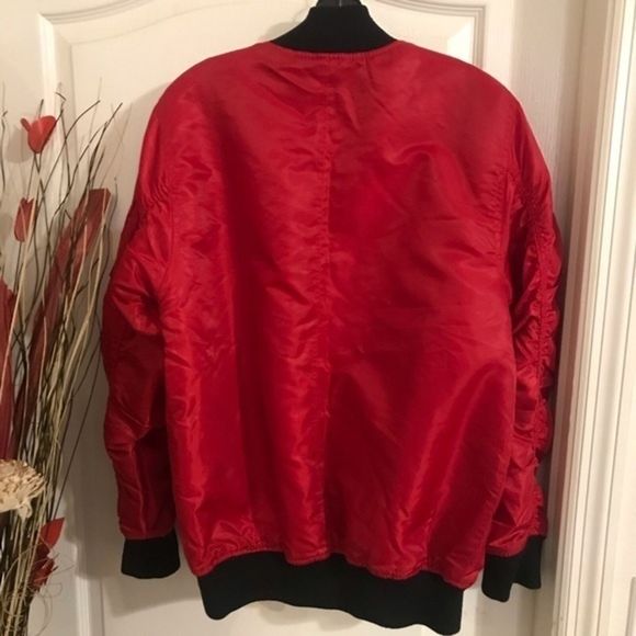 Bleaker & Mercer red bomber jacked SZ: M - Picture 10 of 10